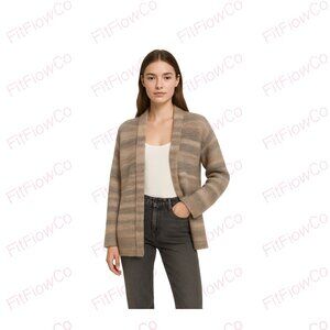 ✨United Colors of Benetton Striped Wool-Blend Open Cardigan  Size M/L Preowned